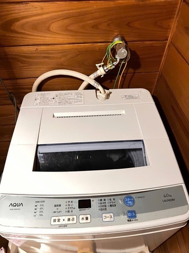 AQUA洗濯機AQW-S60D