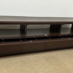 【美品】高級テレビボード 幅150cm ダークブラウン 日本製の画像