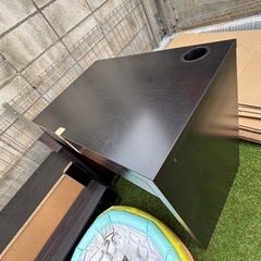 IKEA家具机デスク一点黒の画像