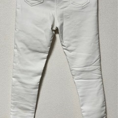 白パンツ　裏起毛の画像