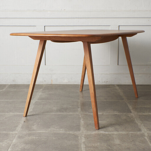 【発送の場合は即購入不可】 レア Ercol プランクテーブル エルム アーコール ダイニングテーブル 英国 ヴィンテージ 木製 シンプル ナチュラル ビンテージ 69607