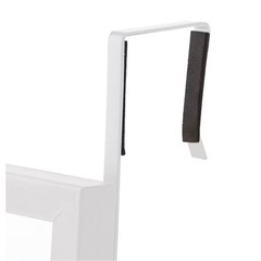 高さが調整可能なドア掛けミラー 幅28cm 高さ120cm(ホワイト)の画像