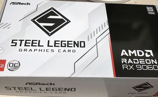 【1/30日のみ！】美品　ASRock RX9060XT SL 16GB グラフィックボード　購入時保証書付き