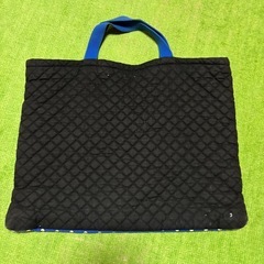 保育園　通園バック　青　訳ありの画像