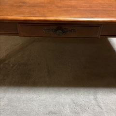 引き出し付きレトロモダンなローテーブル　おしゃれ　アンティークの画像
