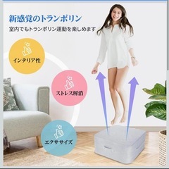 トランポリン 大人用 静音 エクササイズ 家庭用 省スペース 外カバー洗濯可能の画像