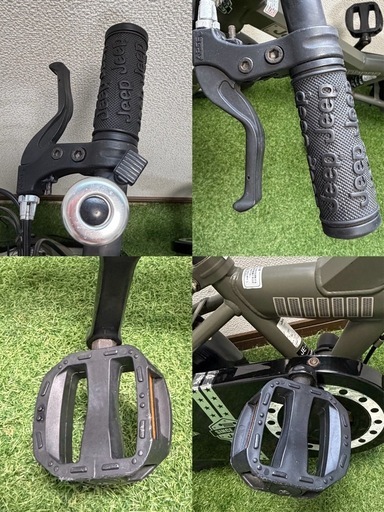 Jeep キッズ自転車（14〜16インチ相当）前カゴ付き