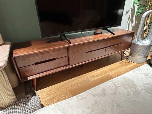オーク無垢材テレビ台 135cm