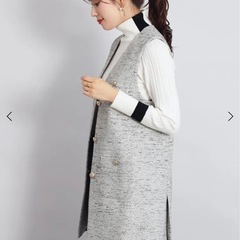 【卒業式や入学式に大活躍】ロングツイードジレ　　FENNELの画像