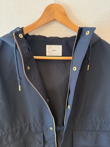IENA 高密度タフタフーデットブルゾン