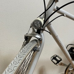 クロスバイク オールストリート6s：ホワイト(LEDライト付き)の画像