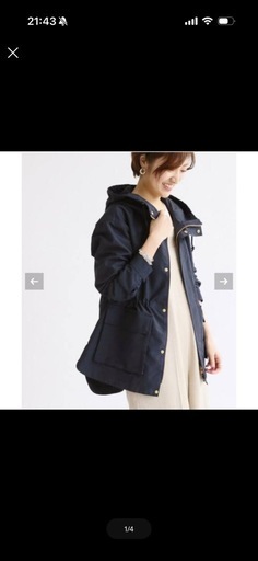 IENA 高密度タフタフーデットブルゾン