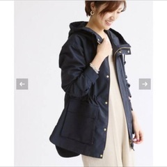 IENA 高密度タフタフーデットブルゾンの画像