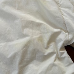 MOUSSYホワイトノーカラージャケットフリーサイズの画像