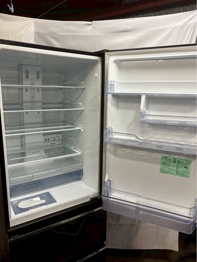 【6ヶ月保証】三菱電機 3ドア冷蔵庫 MR-CX37F-BR 2021年製365L 右開き