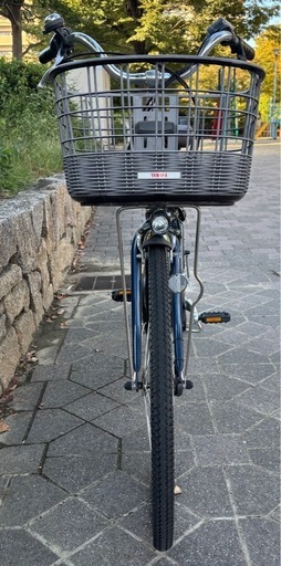 電動アシスト自転車　ヤマハ　パス 　26インチ　ネイビー　3段変速　12.3AH　バッテリー