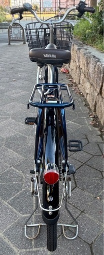 電動アシスト自転車　ヤマハ　パス 　26インチ　ネイビー　3段変速　12.3AH　バッテリー