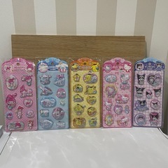 ボンボンドロップシール サンリオ キティ クロミ マイメロ ハンギョドン シナモン　はぴばんだい シナモロール　ディズニー　の画像
