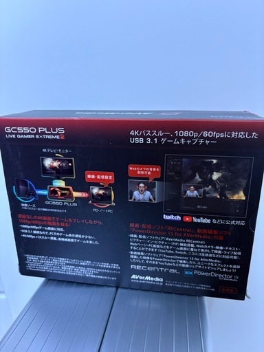 【箱あり/原価¥28,000】キャプチャーボードAVerMedia GC550 PLUS ゲームキャプチャー 4Kパススルー対応