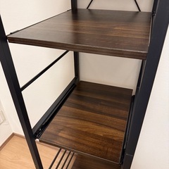 1/31引越し日まで　DORIS ドリス キッチンラック ウォルナット リコリスの画像