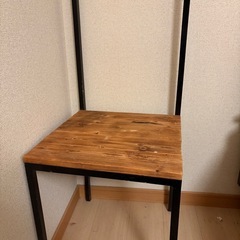 鉄　木製　イスの画像