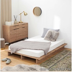 LOWYA ベッドフレーム セミダブル  すのこベッドの画像