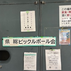2/2.9.16県総体育館(沖縄市)でピックルボールを一緒…