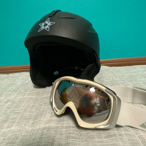 子ども用 スキー／スノーボード ヘルメット＋ゴーグルセット (尾藤