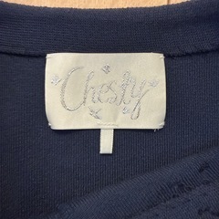 未使用✨Chesty 装飾付ネイビーポンチョの画像