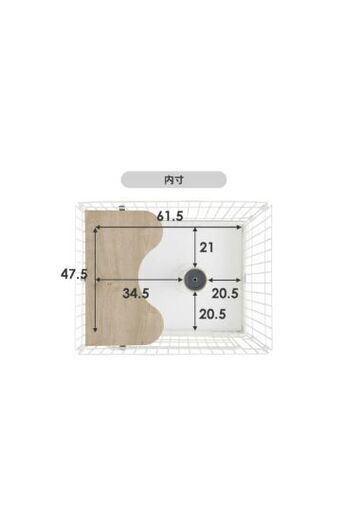 【美品】キャットゲージ·爪とぎ付き【大型】