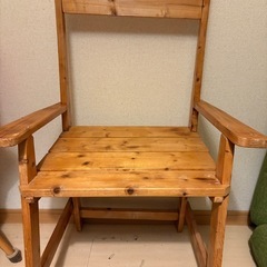木製　椅子の画像