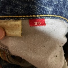 ダメージデニム30インチ　訳ありの画像