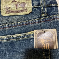 ダメージデニム30インチ　訳ありの画像