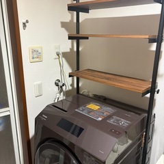 おしゃれ棚　萩原(Hagihara) ランドリー収納　ランドリーラック　洗濯機棚　突っ張り棚　突っ張りラックの画像