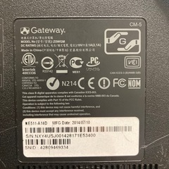 ゲートウェイ　ノートPCの画像