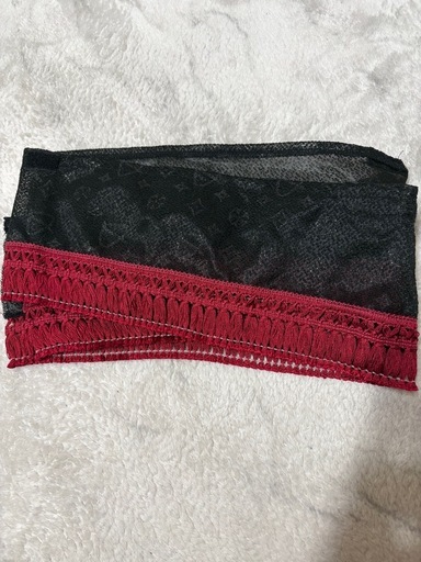 【美品】トラック用 フロントカーテン 黒×赤 デコトラ