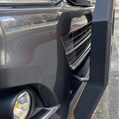 トヨタ　ハイエース 200 標準 スクエア バンパー ガード マット ブラックの画像