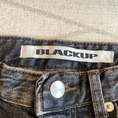 BLACKUP クアスタンダード起毛ワイドデニムの画像
