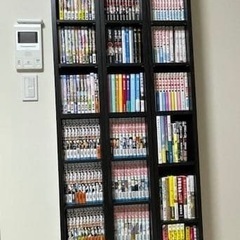 IKEAブラック棚3個有の画像