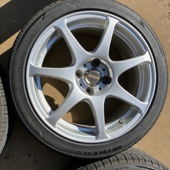 千葉　タイヤバリ山　MANARAY EURO EDITION 16×7J +38  4-100 195/45R16の画像