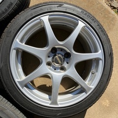 千葉　タイヤバリ山　MANARAY EURO EDITION 16×7J +38  4-100 195/45R16の画像