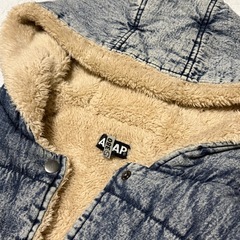 【美品】クリーニング済！！ ANAP 裏地ボア デニムジャケットの画像