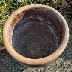甕 メダカ 特大 大きい 植木鉢 インテリア 古民家の画像
