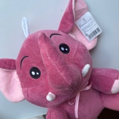 【新品】ピンク　マンモス☀︎ゾウ　ぬいぐるみ　海外購入　の画像