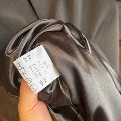 シースルーフリル7分袖パーティドレス・ワンピースの画像