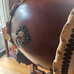 1尺4寸長胴宮太鼓(鼓面径42ｃｍ）本赤欅材■奉納用台付きの画像