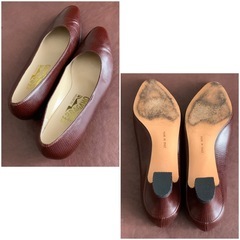 サルバトーレフェラガモ【22.5㎝位】パンプス☆クリーニングお手入れ済6353の画像