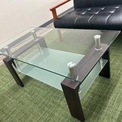 2人掛けソファー2脚・ローテーブルの画像