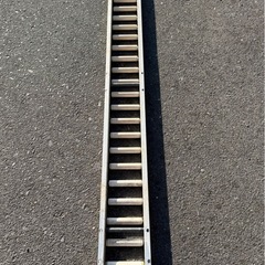 メイキコウ アルミ ローラーコンベア　長さ約2m 全幅約21.5cm 高さ約6cm コンベアーの画像