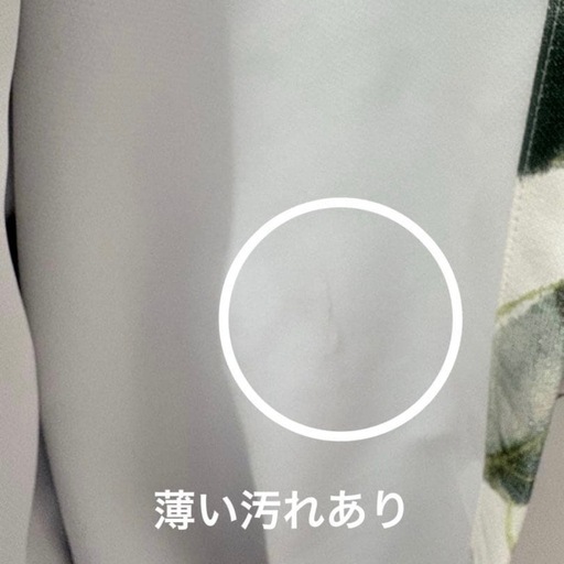 ニトリ　遮光二級　横145丈240×2枚　ボタニカル　ヴァイル　グリーン　葉